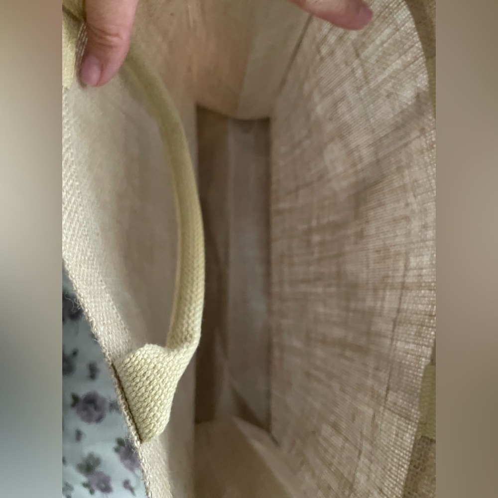 Used YSL GWP Brown Canvas Tote with Glittery Logo - Picture 3 of 13